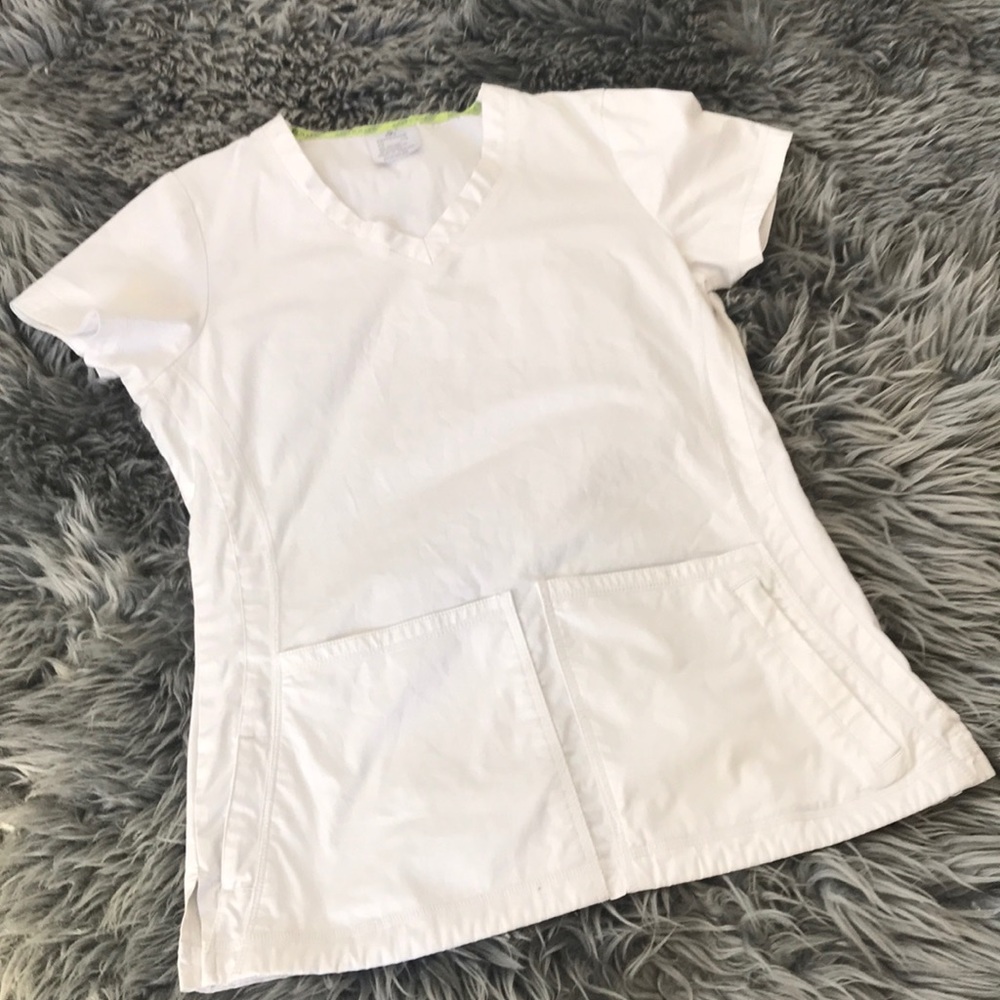 Antidote XS White Scrub Top